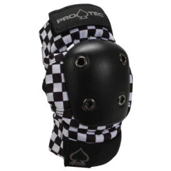 Pro Tec Checker Youth Elbow Pads - Black