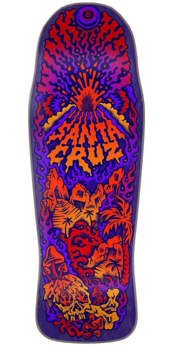Santa Cruz Winkowski Volcano Shaped Skateboard Deck - 10.34" 1 Santa Cruz Winkowski Volcano Shaped Skateboard Deck - 10.34"