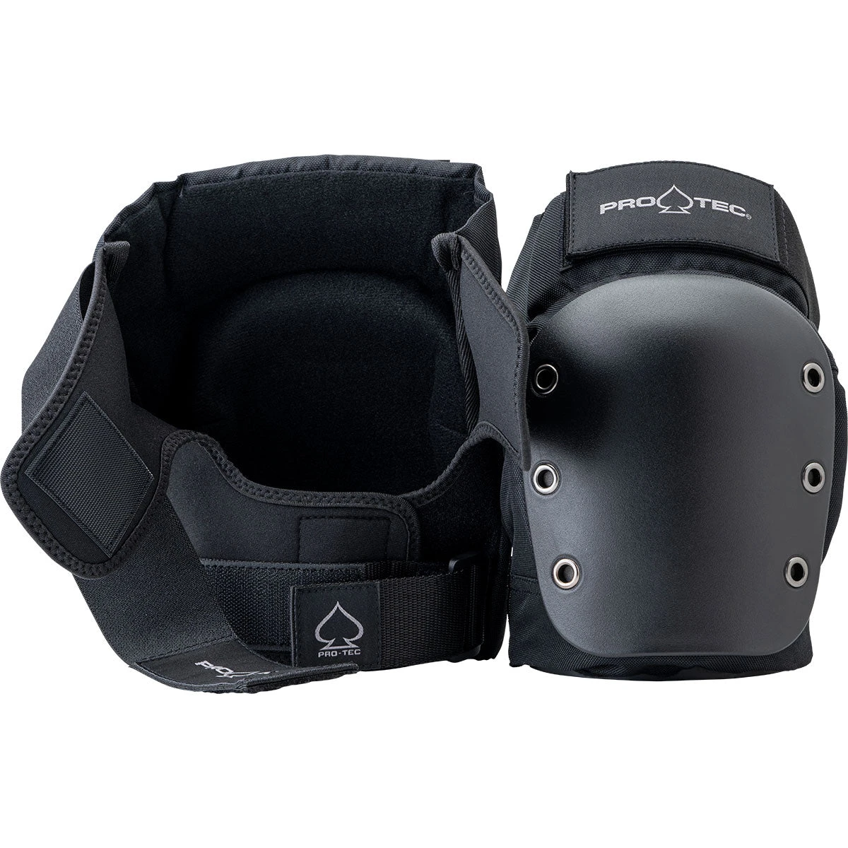 Pro-Tec Street Knee Open Back Pads - Black 2 Pro-Tec Street Knee Open Back Pads - Black - Image 2
