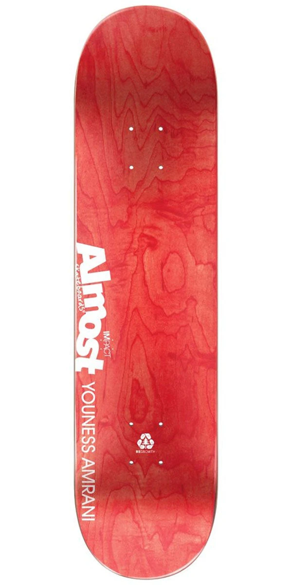 Almost Interweave Rings Impact Skateboard Deck - Youness Amrani - 8.25" 2 Almost Interweave Rings Impact Skateboard Deck - Youness Amrani - 8.25" - Image 2