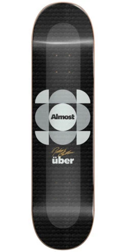 Almost Mullen Uber Expanded Skateboard Deck - Rodney Mullen/Silver - 8.25"