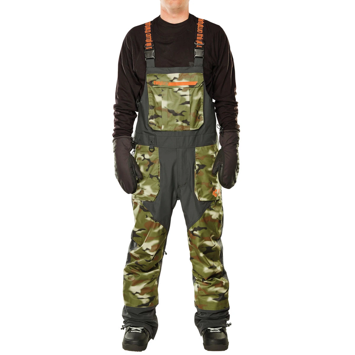 Thirty Two Basement Bib 2023 Snowboard Pants - Camo 1 Thirty Two Basement Bib 2023 Snowboard Pants - Camo