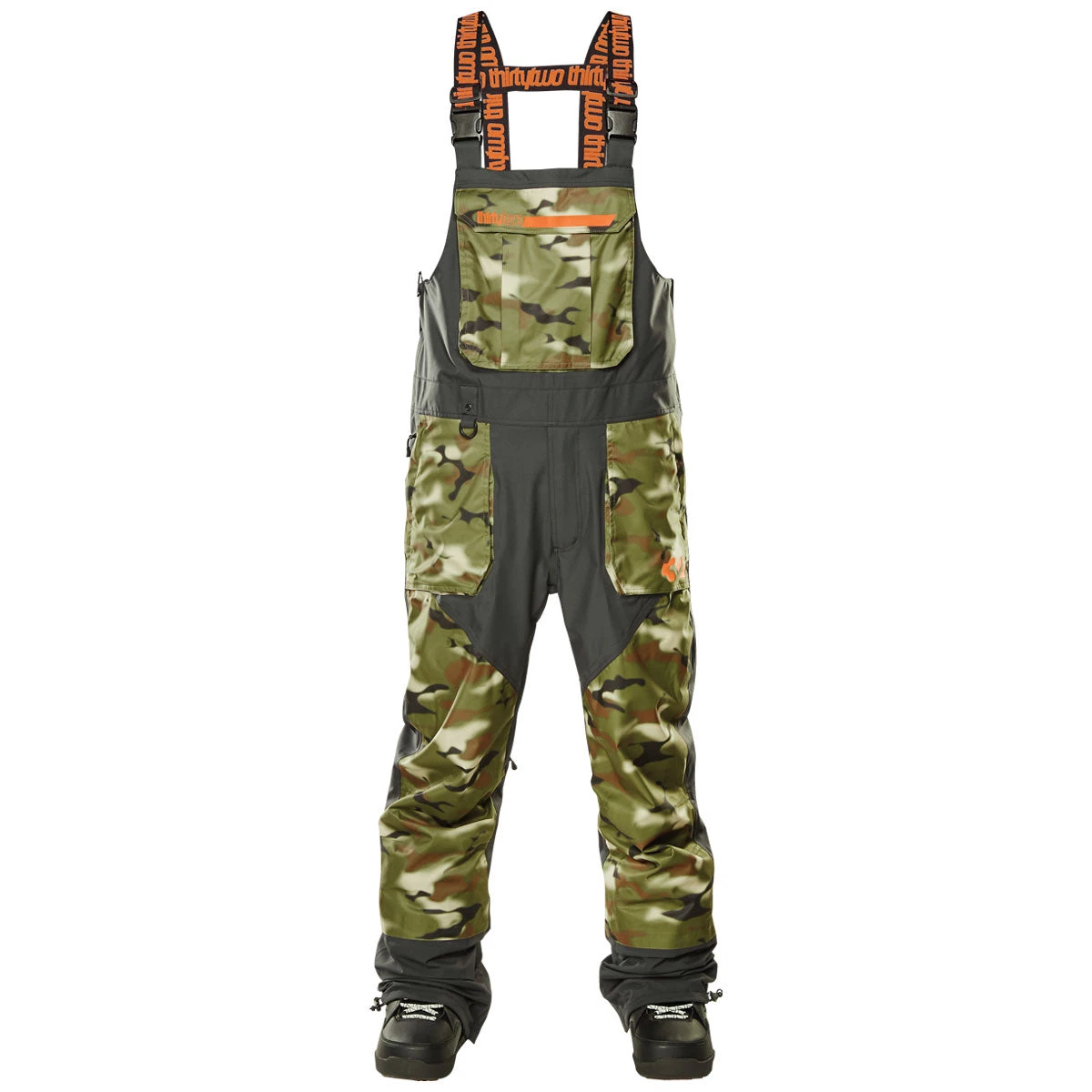 Thirty Two Basement Bib 2023 Snowboard Pants - Camo 4 Thirty Two Basement Bib 2023 Snowboard Pants - Camo - Image 4
