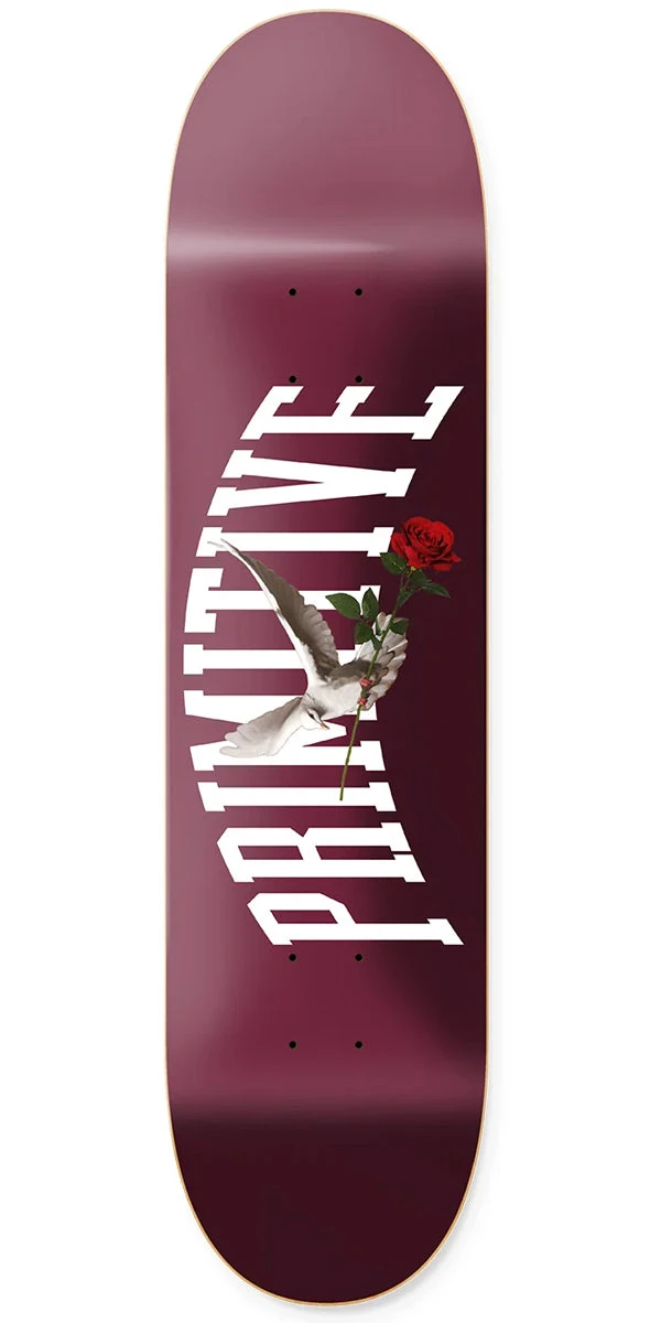 Primitive Messenger Skateboard Deck - Burgundy - 7.75" 1 Primitive Messenger Skateboard Deck - Burgundy - 7.75"