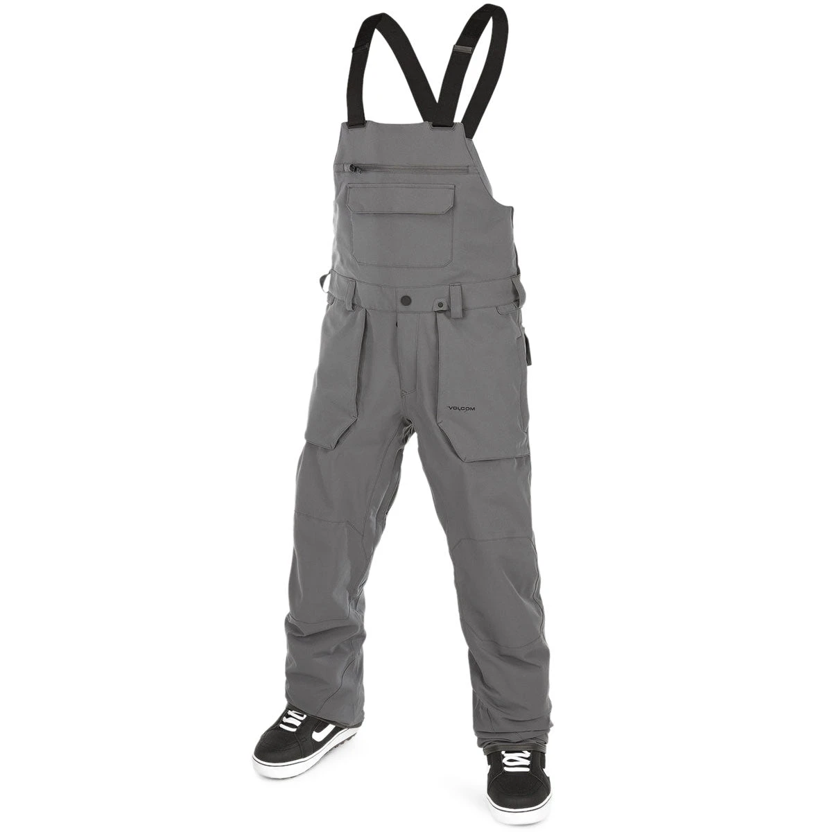 Volcom Roan Bib Overall Snowboard Pants - Dark Grey