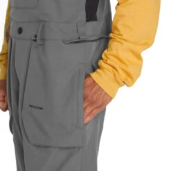 Volcom Roan Bib Overall Snowboard Pants - Dark Grey -Volcom Store 196134091400 3