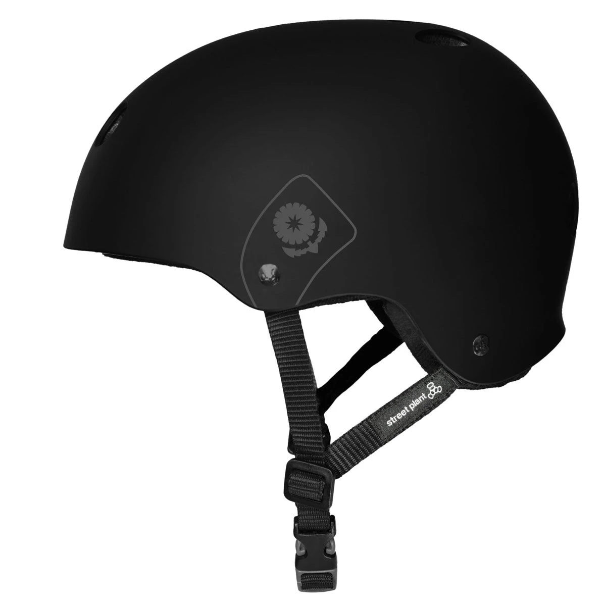 Triple Eight Certified Sweatsaver Street Plant Helmet - Black Rubber 3 Triple Eight Certified Sweatsaver Street Plant Helmet - Black Rubber - Image 3