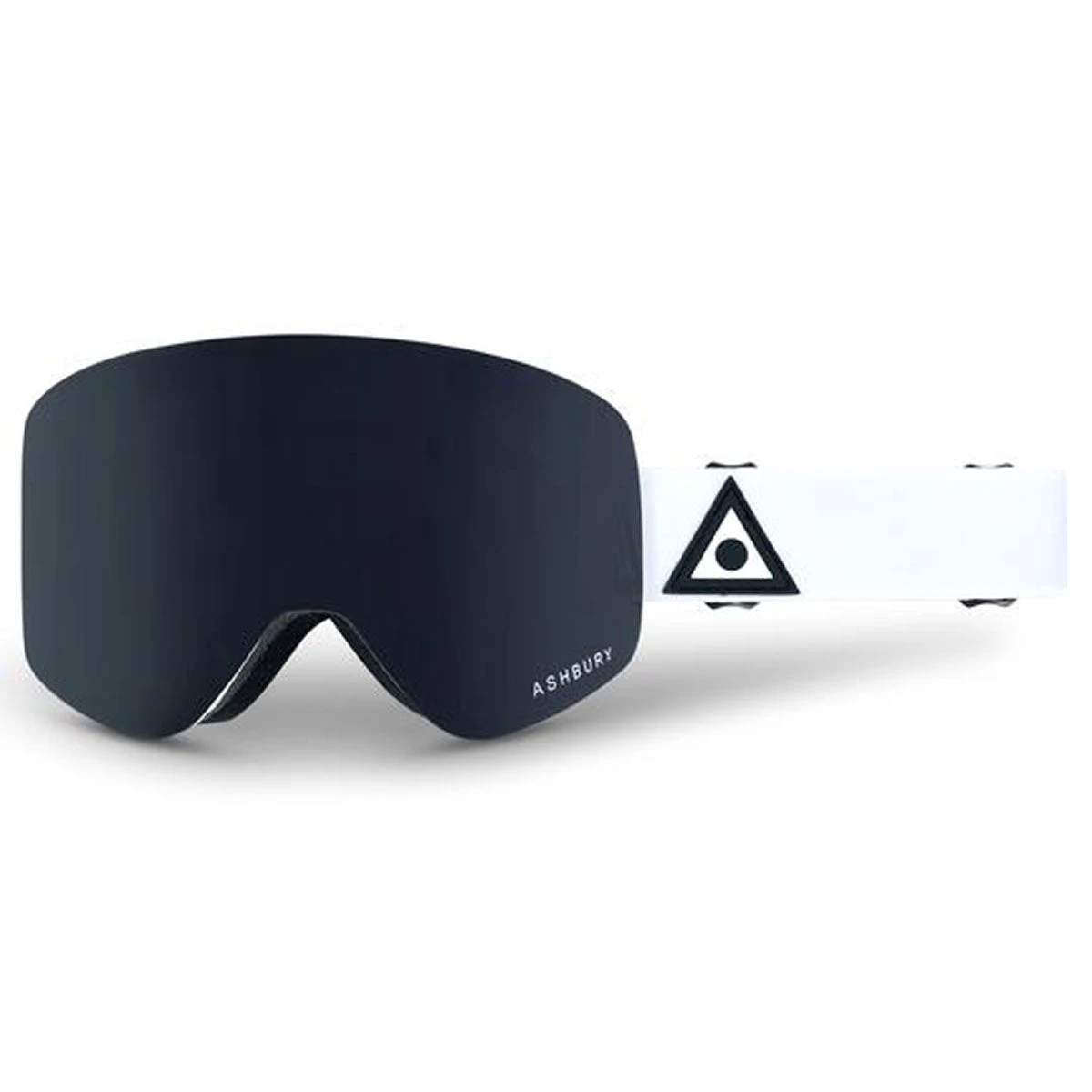 Ashbury Sonic White Triangle Snowboard Goggles - Dark Smoke/Yellow Spare 1 Ashbury Sonic White Triangle Snowboard Goggles - Dark Smoke/Yellow Spare