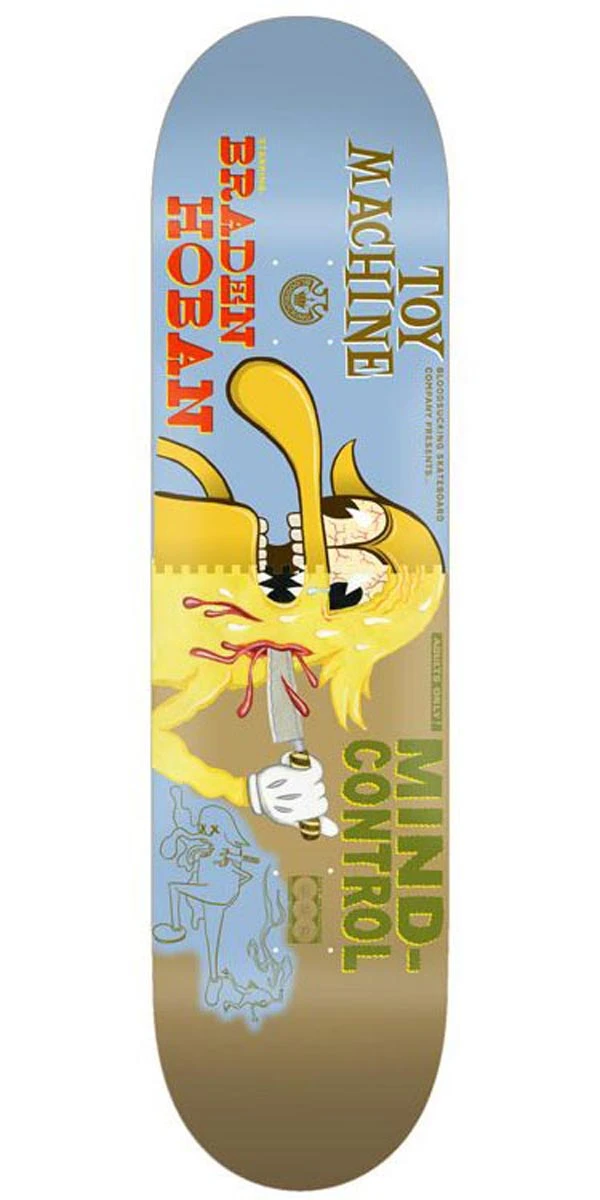 Toy Machine Hoban Mind Control Skateboard Deck - 8.63" 1 Toy Machine Hoban Mind Control Skateboard Deck - 8.63"