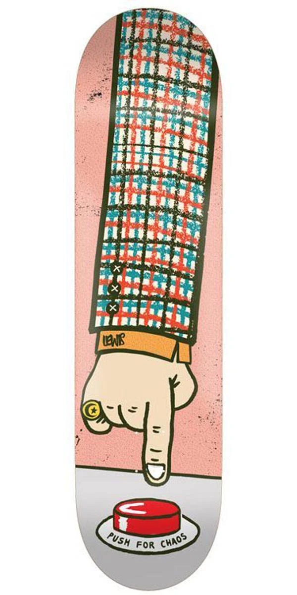 Foundation Lewis Push For Chaos Skateboard Deck - 8.50" 1 Foundation Lewis Push For Chaos Skateboard Deck - 8.50"