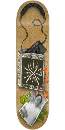 Toy Machine Templeton Wires Crossed Skateboard Deck - 8.25"