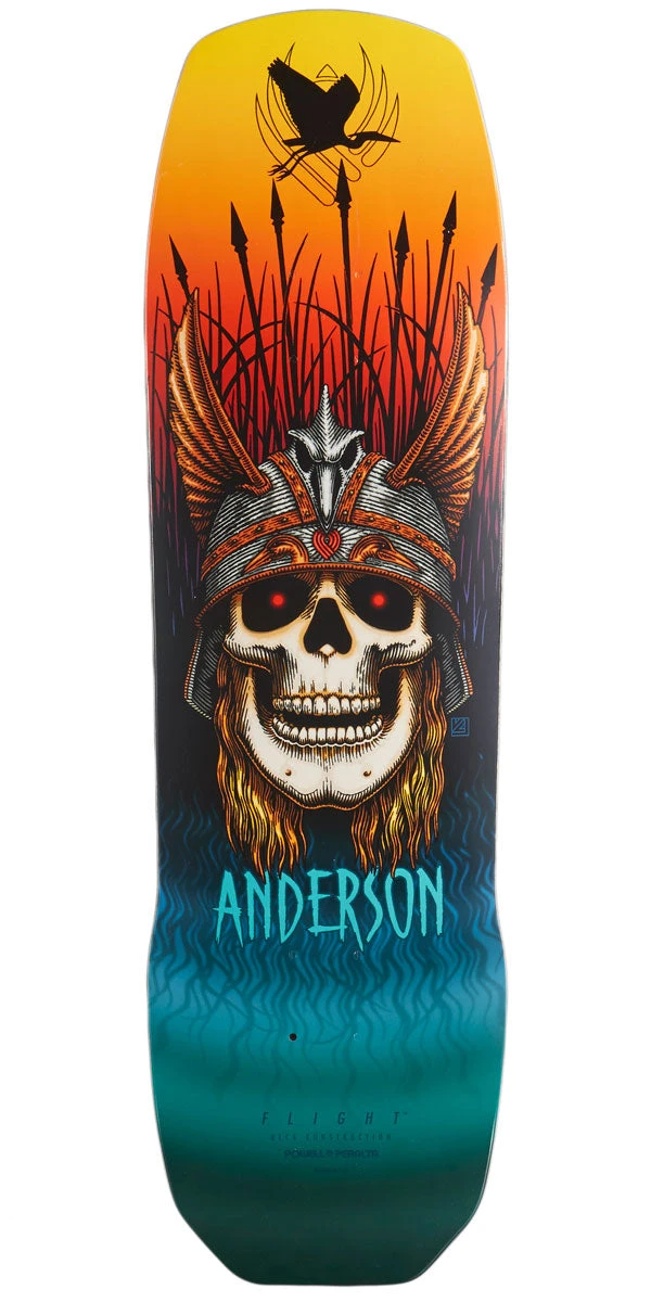 Powell Peralta Flight Andy Anderson Crane Skull Skateboard Deck - 8.45" 1 Powell Peralta Flight Andy Anderson Crane Skull Skateboard Deck - 8.45"