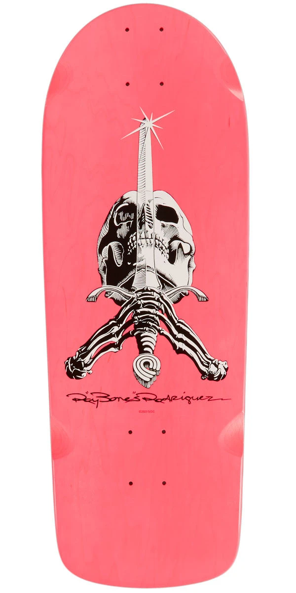 Powell Peralta Powell-Peralta Ray Rodriguez O.G. Skull & Sword Snub Skateboard Deck - Pink - 10.00" 1 Powell Peralta Powell-Peralta Ray Rodriguez O.G. Skull & Sword Snub Skateboard Deck - Pink - 10.00"