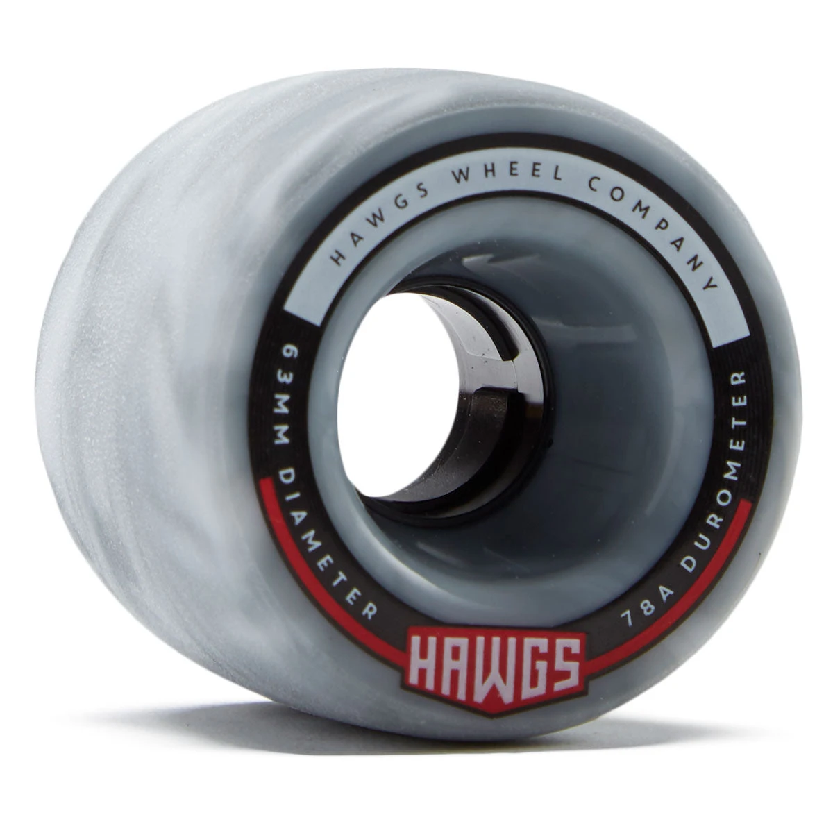 Hawgs Fatties 78a Stone Ground Longboard Wheels - Grey/White Swirl - 63mm 1 Hawgs Fatties 78a Stone Ground Longboard Wheels - Grey/White Swirl - 63mm