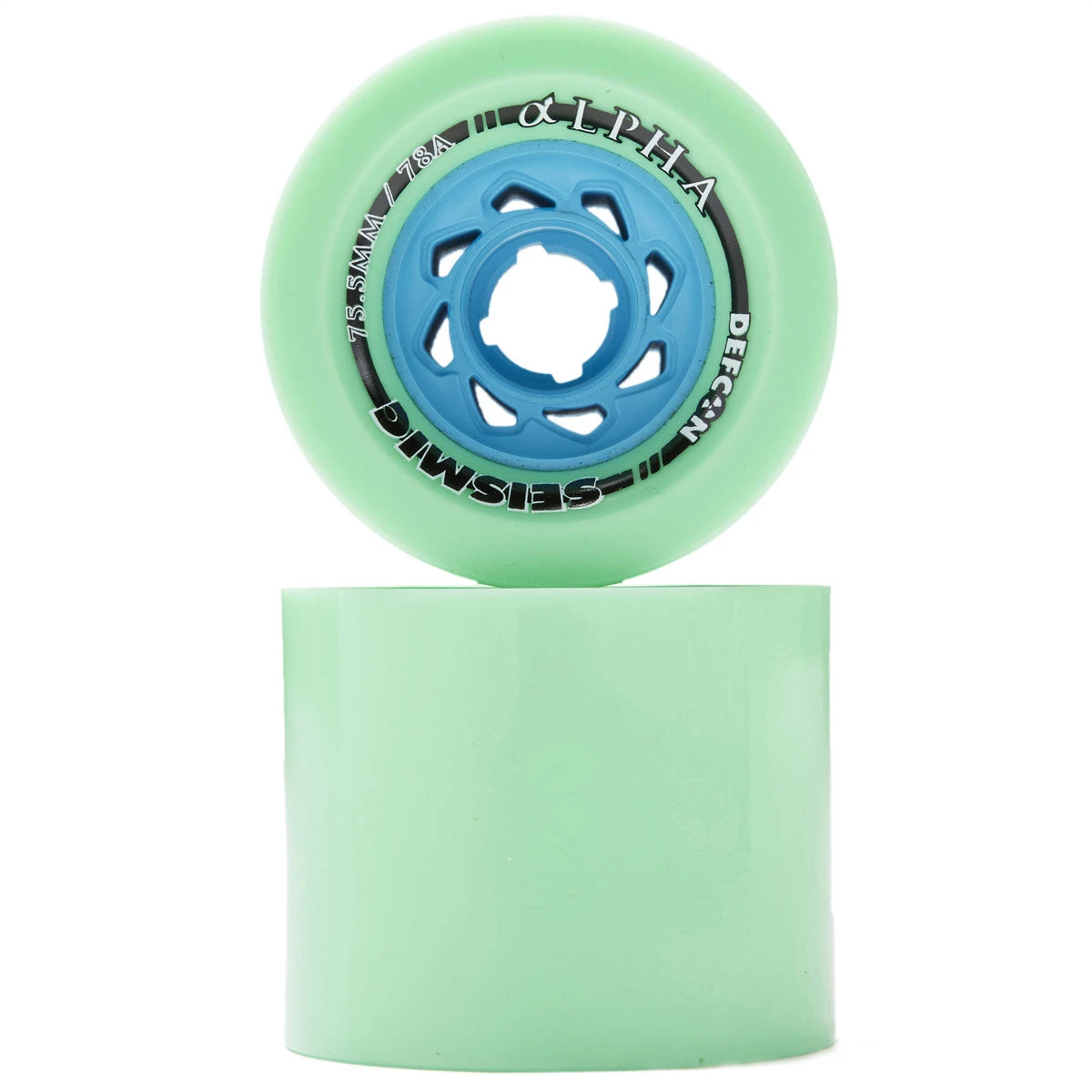 Seismic Alpha 78a Longboard Wheels - Mint - 75.5mm 2 Seismic Alpha 78a Longboard Wheels - Mint - 75.5mm - Image 2