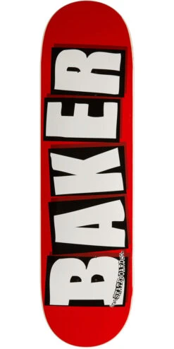 Baker Brand Logo Skateboard Deck - White - 8.50"