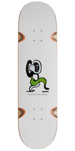 Polar Hjalte Halberg Lurking Wheel Well Skateboard Deck - White - 8.375"