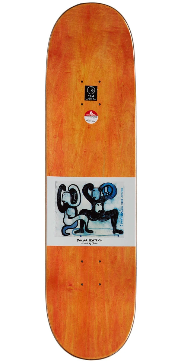 Polar Hjalte Halberg Lurking Wheel Well Skateboard Deck - White - 8.375" 2 Polar Hjalte Halberg Lurking Wheel Well Skateboard Deck - White - 8.375" - Image 2