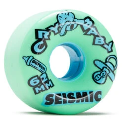 Seismic Wheel Crybaby Mint 80a Longboard Wheels - Mint - 62mm