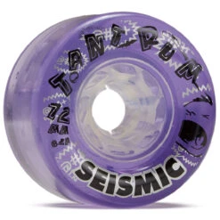 Seismic Tantrum 82a Longboard Wheels - Clear Purple - 72mm