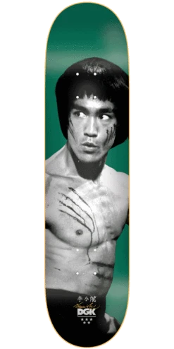 DGK X Bruce Lee Golden Dragon Lenticular Skateboard Deck - Emerald - 8.00"