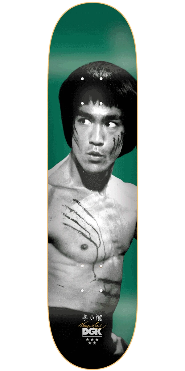 DGK X Bruce Lee Golden Dragon Lenticular Skateboard Deck - Emerald - 8.00" 1 DGK X Bruce Lee Golden Dragon Lenticular Skateboard Deck - Emerald - 8.00"