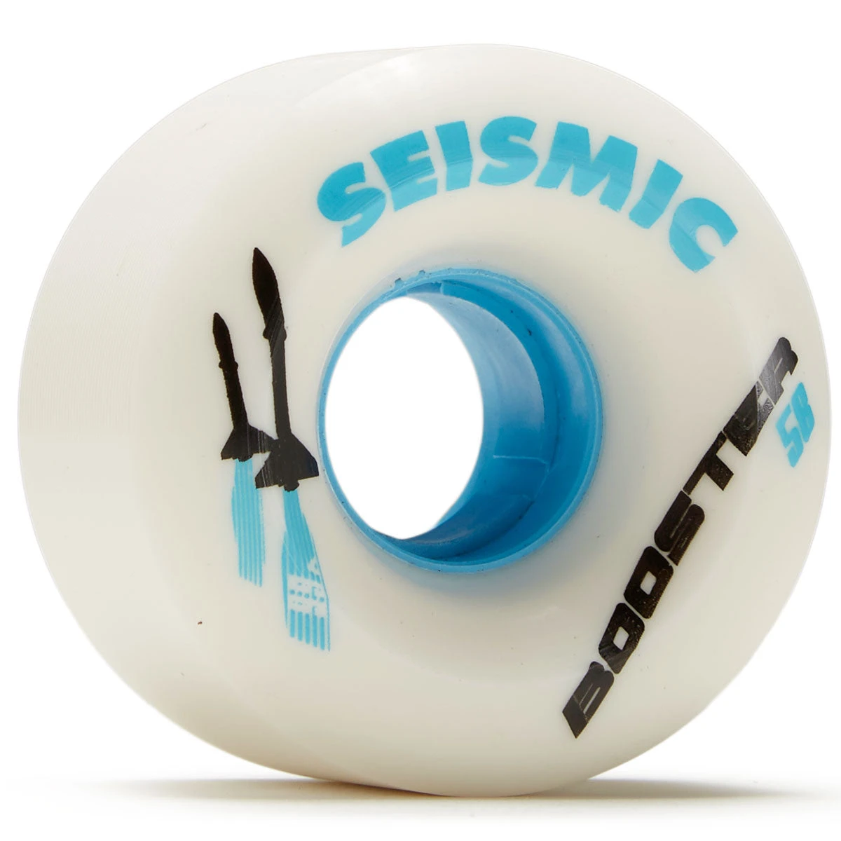 Seismic Booster 99a Longboard Wheels - White/Blue - 58mm 1 Seismic Booster 99a Longboard Wheels - White/Blue - 58mm