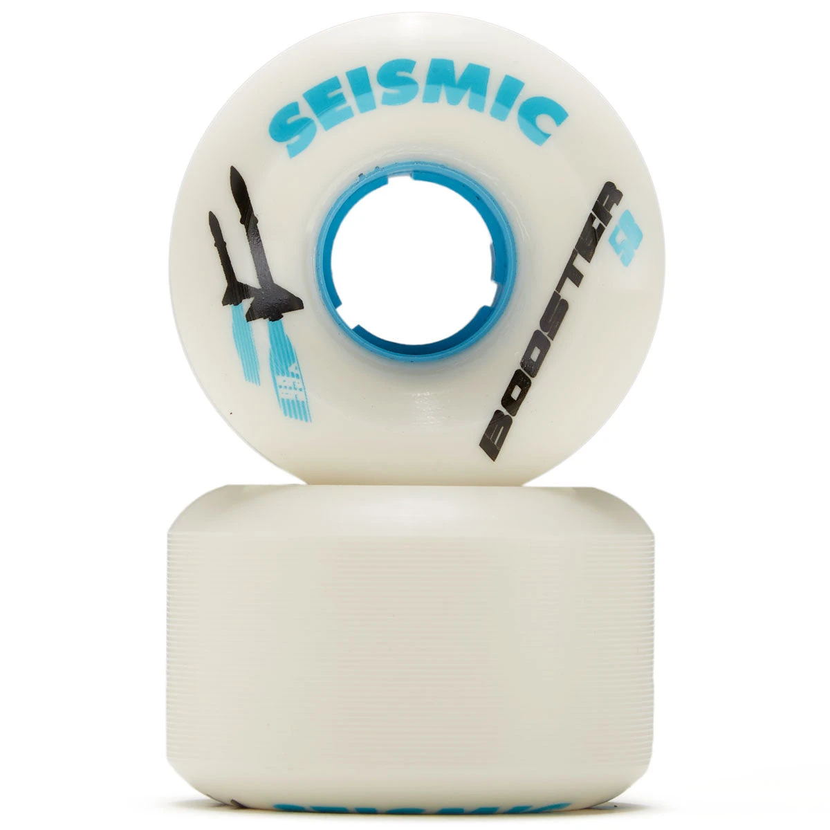Seismic Booster 99a Longboard Wheels - White/Blue - 58mm 2 Seismic Booster 99a Longboard Wheels - White/Blue - 58mm - Image 2