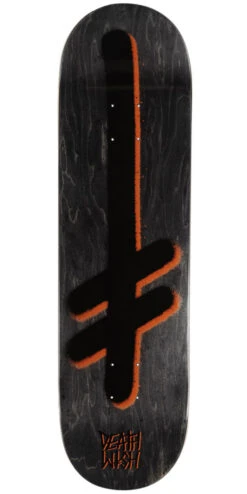 Deathwish Gang Logo Skateboard Deck - Black/Orange - 8.475"