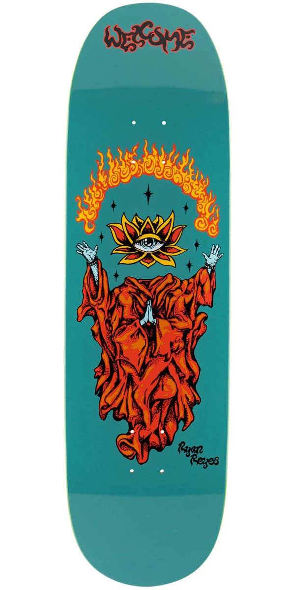 Welcome Ryan Reyes Rebirth On A Baculus 2 Skateboard Deck - Teal - 9.00" 1 Welcome Ryan Reyes Rebirth On A Baculus 2 Skateboard Deck - Teal - 9.00"