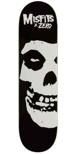 Zero X Misfits Big Fiend Skateboard Deck - Black/White - 8.25"