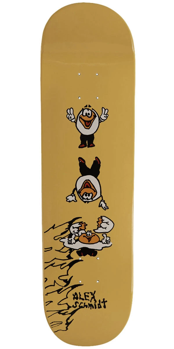 WKND Eggy Alex Schmidt Skateboard Deck - Yellow - 8.60" 1 WKND Eggy Alex Schmidt Skateboard Deck - Yellow - 8.60"