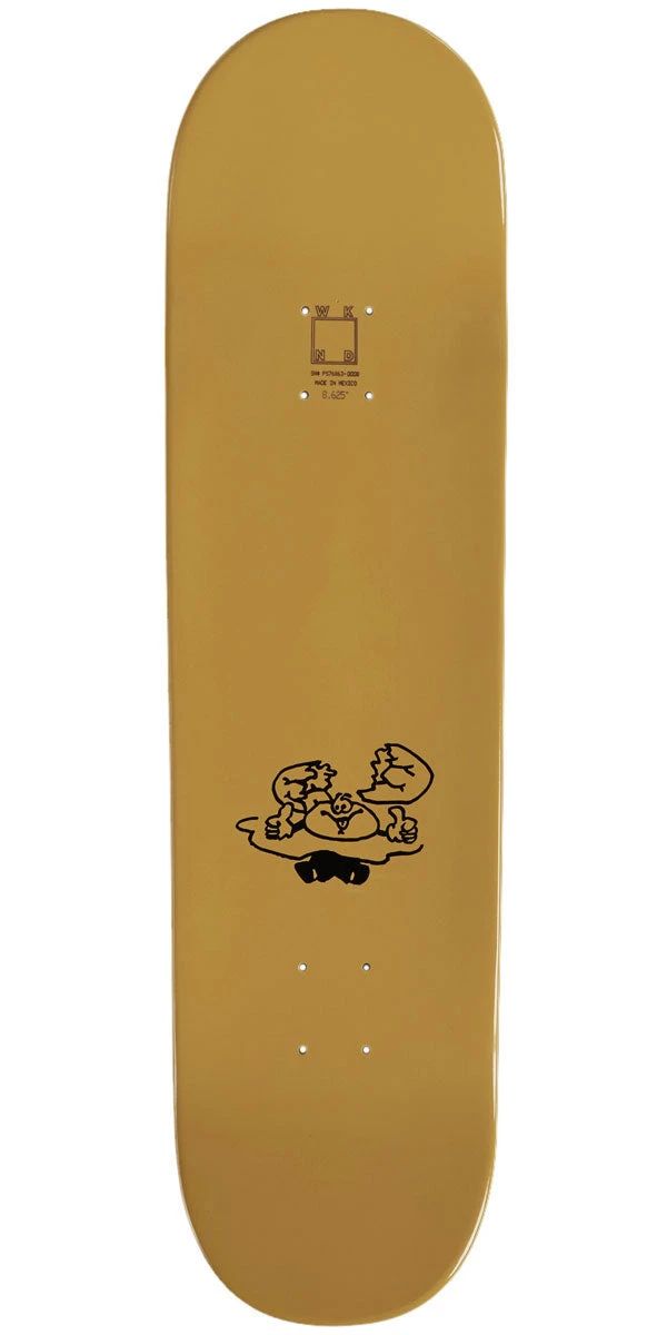 WKND Eggy Alex Schmidt Skateboard Deck - Yellow - 8.60" 2 WKND Eggy Alex Schmidt Skateboard Deck - Yellow - 8.60" - Image 2