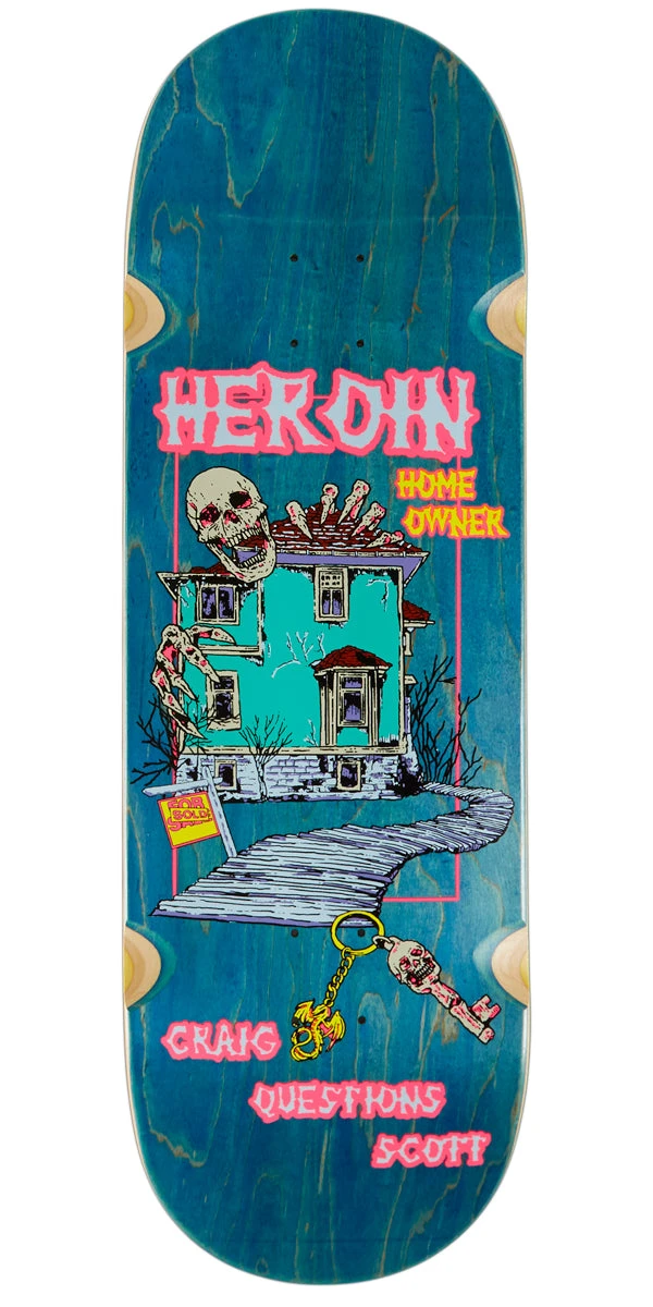 Heroin Craig Questions Die Tonight Skateboard Deck - 10.00" 1 Heroin Craig Questions Die Tonight Skateboard Deck - 10.00"