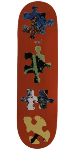Quasi Puzzle Skateboard Deck - Orange - 8.75"