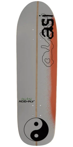 Quasi Surfa Skateboard Deck - Red - 9.00"