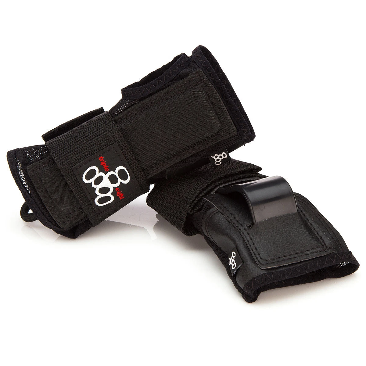 Triple Eight Wrist Saver 2 Slide On 2 Pack Of Pads - Black 1 Triple Eight Wrist Saver 2 Slide On 2 Pack Of Pads - Black